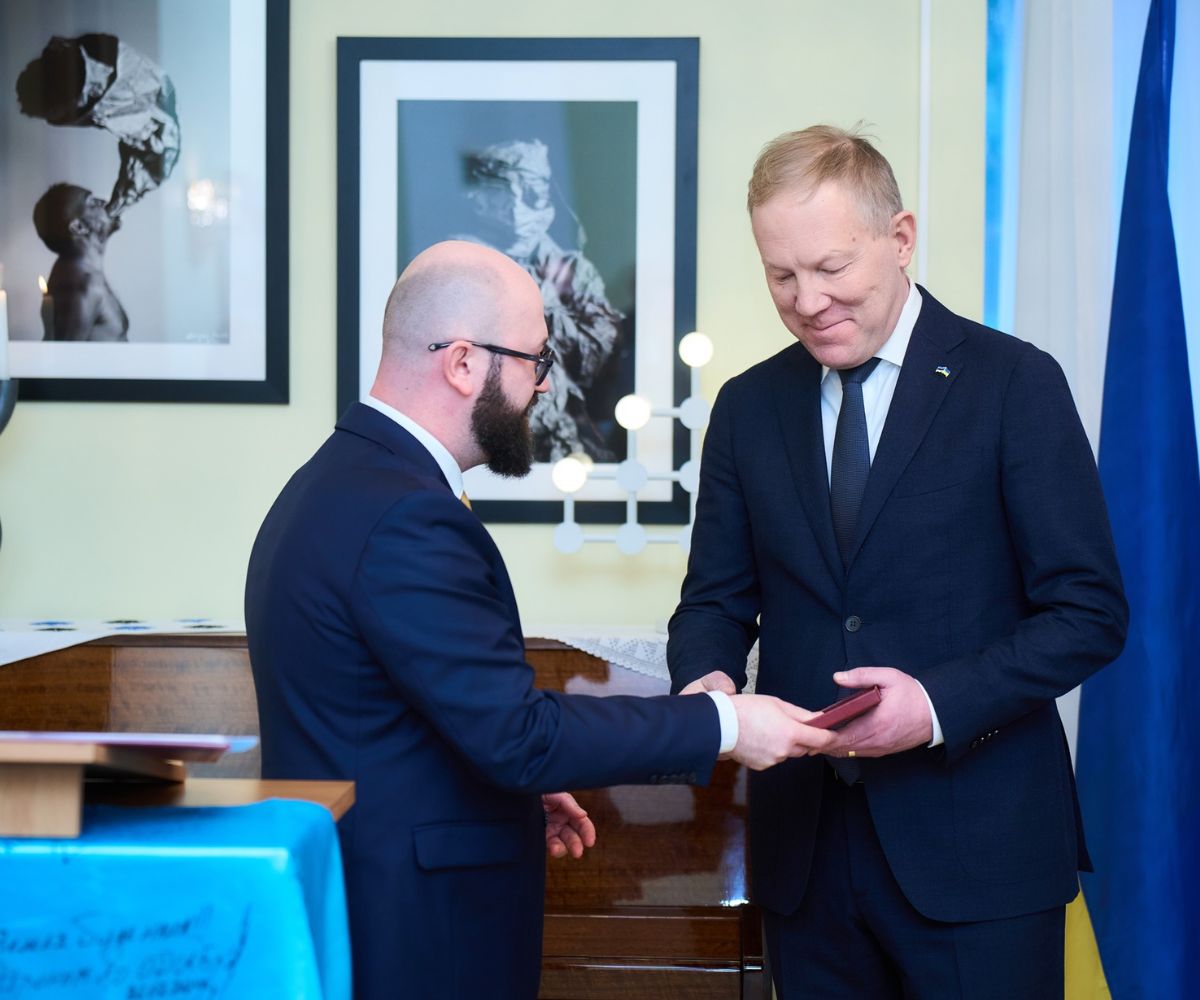 Церемонія нагородження в Embassy of Ukraine in the Republic of Estonia